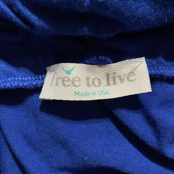 Free To Live Faux Wrap Draped Top Long Sleeve Size Medium - Picture 12 of 14